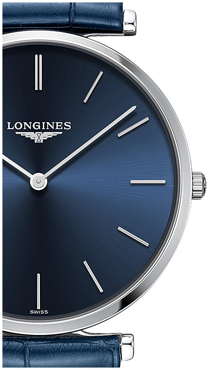 Женские часы Longines La Grande Classique de Longines L4.755.4.95.2, механизм кварцевый, циферблат синий, браслет кожа — Изображение 2