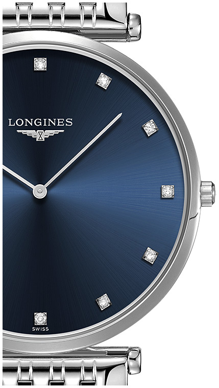 Мужские кварцевый часы Longines La Grande Classique de Longines L4.766.4.97.6 синий нержавеющая сталь — Изображение 2