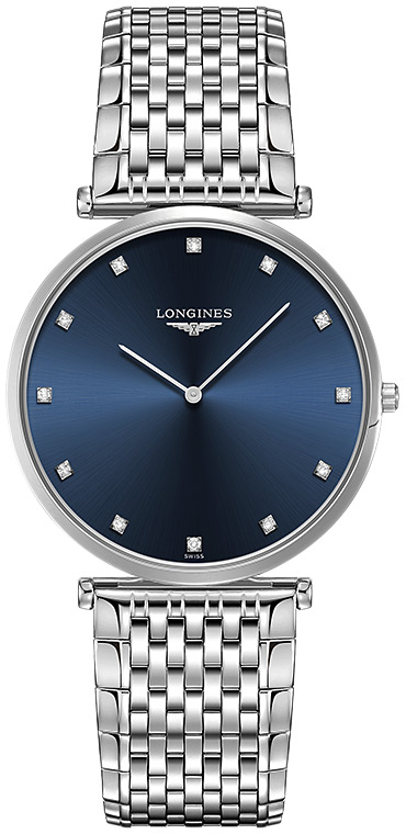 Мужские кварцевый часы Longines La Grande Classique de Longines L4.766.4.97.6 синий нержавеющая сталь — Изображение 1