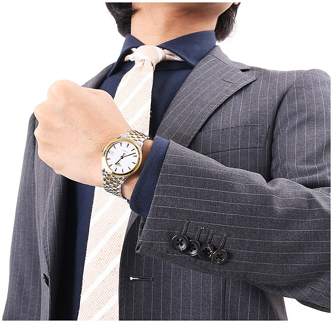 Унисекс механический с автоподзаводом часы Longines Flagship L4.774.3.27.7 белый нержавеющая сталь + pvd — Изображение 6