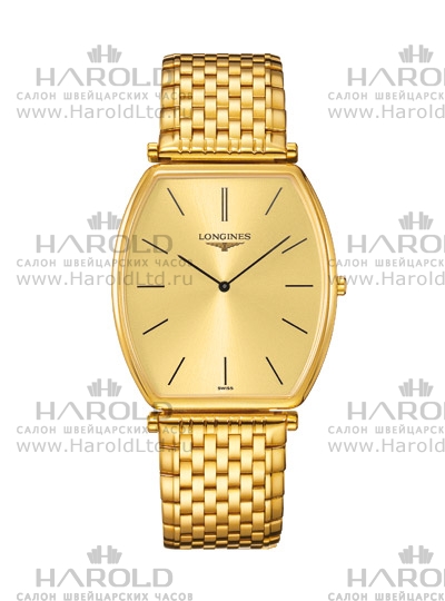 Унисекс часы Longines La Grande Classique de Longines L4.786.2.32.8, механизм кварцевый, циферблат золотистый, браслет нержавеющая сталь + pvd — Изображение 1