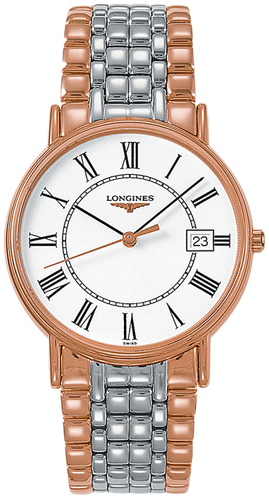 Унисекс кварцевый часы Longines Presence L4.790.1.11.7 белый нержавеющая сталь + pvd — Изображение 1