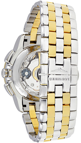 Мужские часы Longines Flagship L4.803.3.22.7, механизм механический хронограф с автоподзаводом, циферблат белый, браслет нержавеющая сталь + pvd — Изображение 3