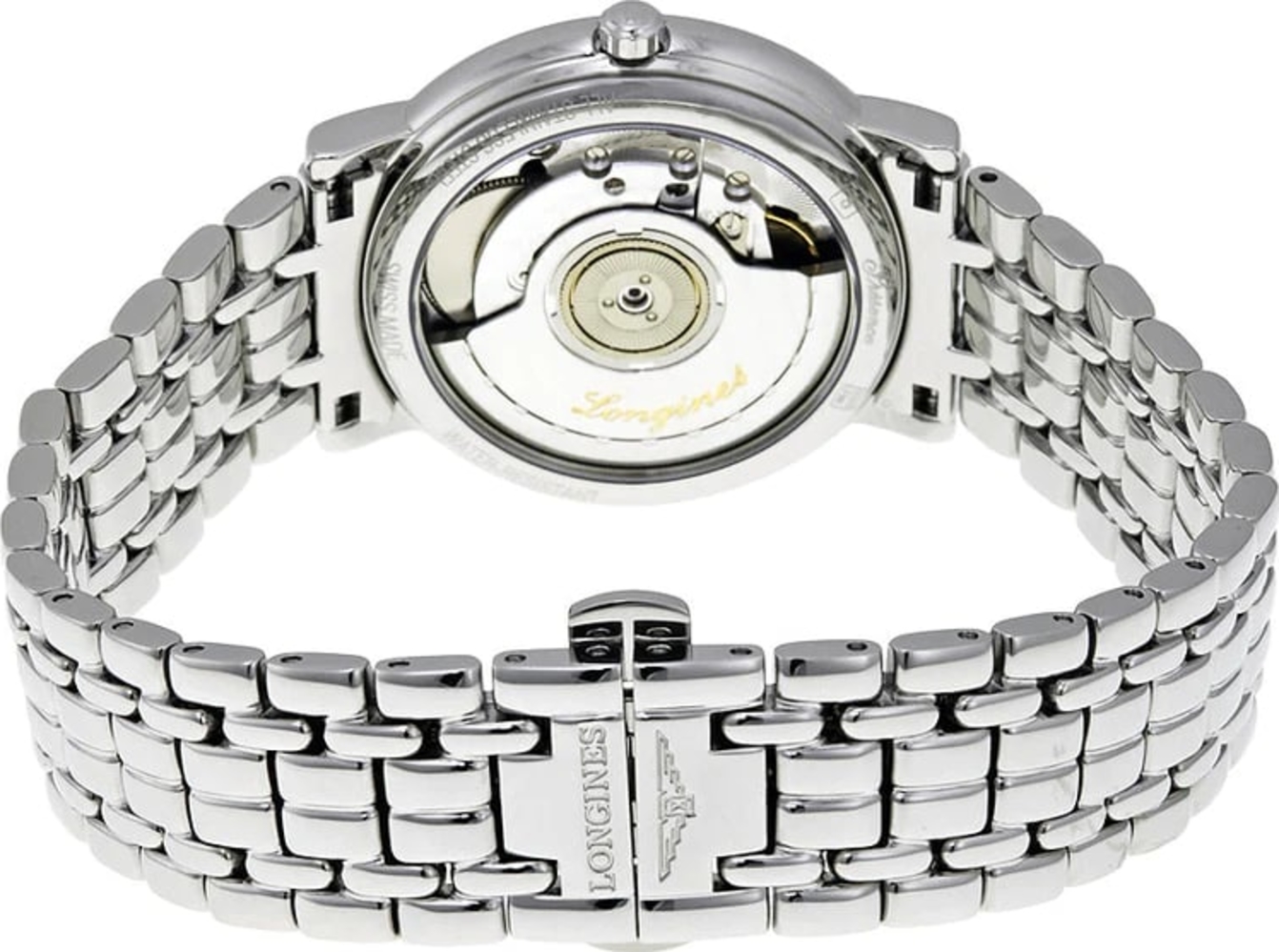 Женские механический с автоподзаводом часы Longines Presence L4.804.4.11.6 белый нержавеющая сталь — Изображение 4