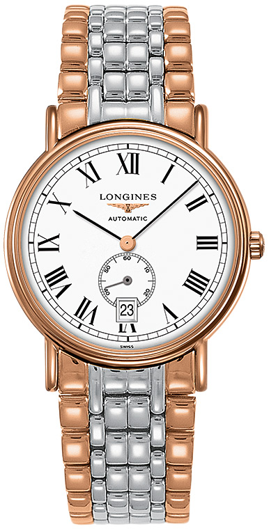 Мужские механический с автоподзаводом часы Longines Presence L4.805.1.11.7 белый нержавеющая сталь + pvd — Изображение 1