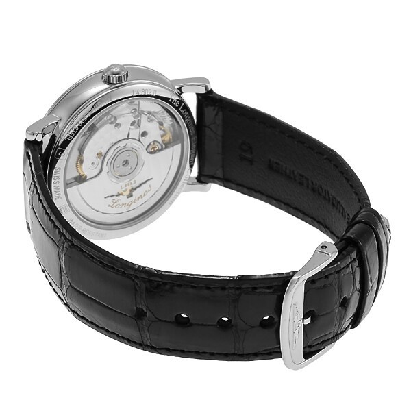 Унисекс часы Longines The Longines Elegant Collection L4.809.4.87.2, механизм механический с автоподзаводом, циферблат белый, браслет кожа — Изображение 2