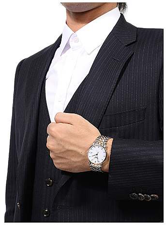 Унисекс часы Longines The Longines Elegant Collection L4.809.5.12.7, механизм механический с автоподзаводом, циферблат белый, браслет нержавеющая сталь + золото 18к — Изображение 5