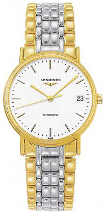 Унисекс механический с автоподзаводом часы Longines Presence L4.821.2.12.7 белый нержавеющая сталь + pvd — Изображение 1