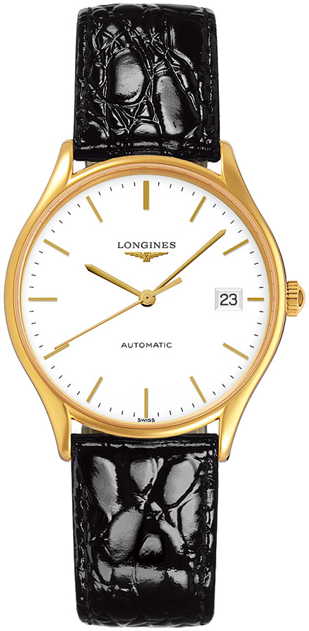 Унисекс часы Longines Longines Lyre L4.860.2.12.2, механизм механический с автоподзаводом, циферблат белый, браслет кожа — Изображение 1