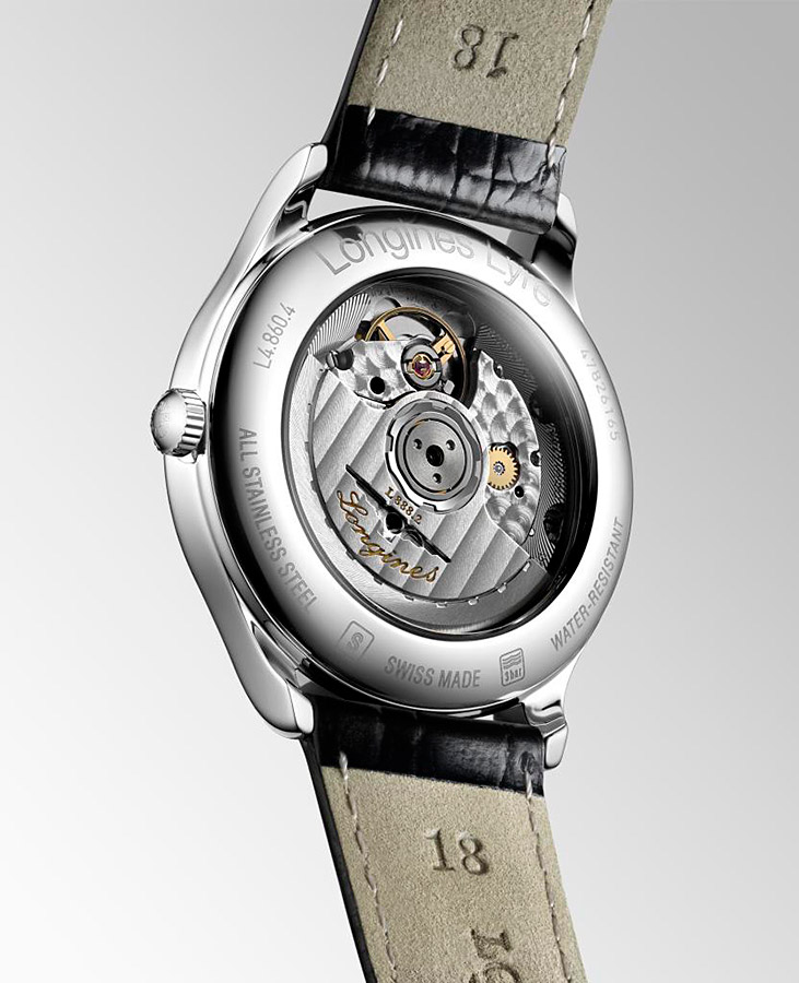 Унисекс часы Longines Longines Lyre L4.860.4.11.2, механизм механический с автоподзаводом, циферблат белый, браслет кожа — Изображение 4