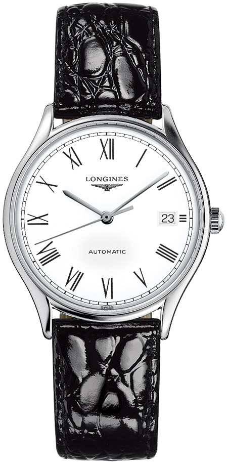 Унисекс часы Longines Longines Lyre L4.860.4.11.2, механизм механический с автоподзаводом, циферблат белый, браслет кожа — Изображение 1