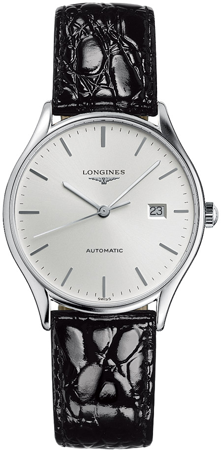 Унисекс часы Longines Longines Lyre L4.860.4.72.2, механизм механический с автоподзаводом, циферблат серебристый, браслет кожа — Изображение 1