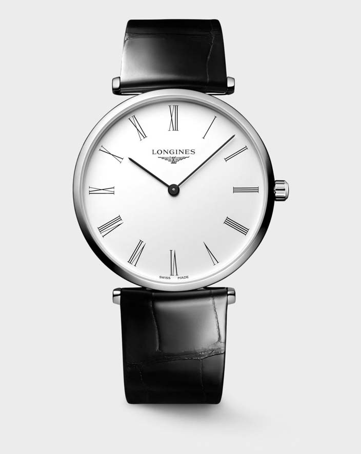 Женские часы Longines La Grande Classique de Longines L4.866.4.11.2, механизм кварцевый, циферблат белый, браслет кожа — Изображение 1