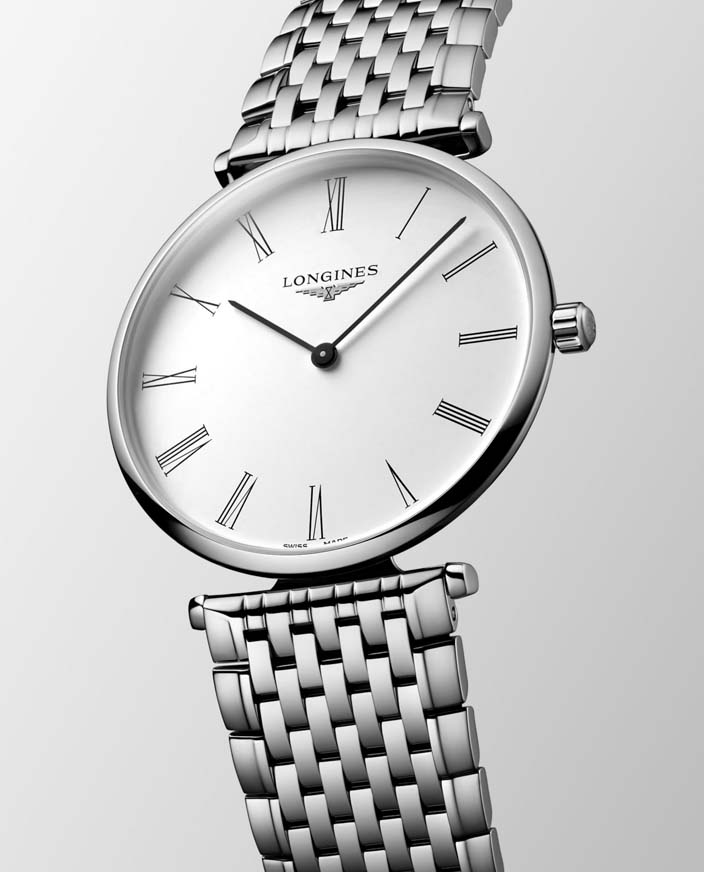 Женские часы Longines La Grande Classique de Longines L4.866.4.11.6, механизм кварцевый, циферблат белый, браслет нержавеющая сталь — Изображение 4