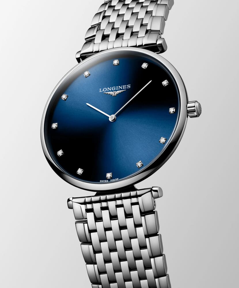 Унисекс часы Longines La Grande Classique de Longines L4.866.4.97.6, механизм кварцевый, циферблат синий, браслет нержавеющая сталь — Изображение 4