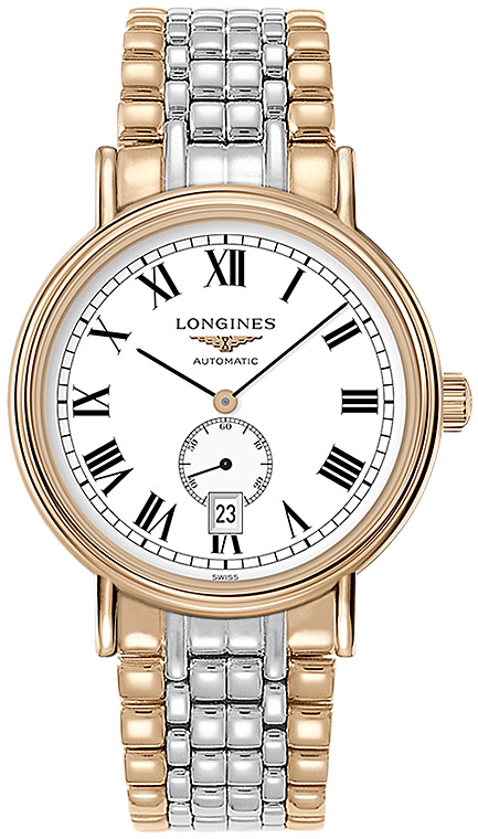 Мужские механический с автоподзаводом часы Longines Presence L4.905.1.11.7 белый нержавеющая сталь + pvd — Изображение 1