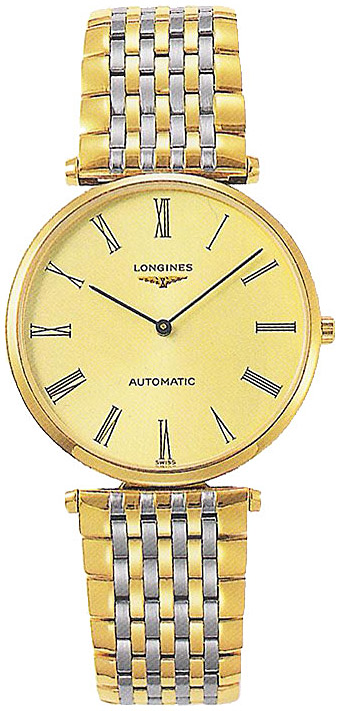 Мужские механический с автоподзаводом часы Longines La Grande Classique de Longines L4.908.2.31.7 золотистый нержавеющая сталь + pvd — Изображение 1