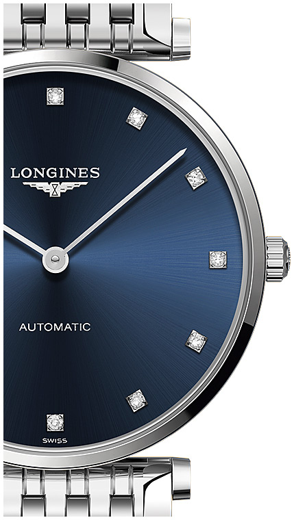 Мужские часы Longines La Grande Classique de Longines L4.908.4.97.6, механизм механический с автоподзаводом, циферблат синий, браслет нержавеющая сталь — Изображение 2