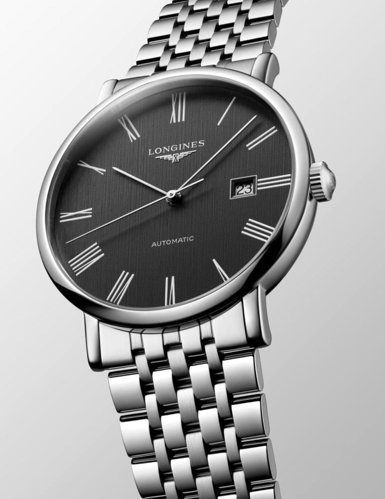 Мужские механический с автоподзаводом часы Longines The Longines Elegant Collection L4.911.4.71.6 черный нержавеющая сталь — Изображение 4