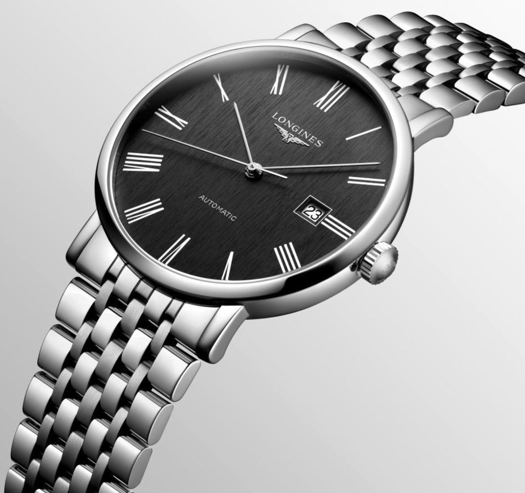 Мужские механический с автоподзаводом часы Longines The Longines Elegant Collection L4.911.4.71.6 черный нержавеющая сталь — Изображение 5