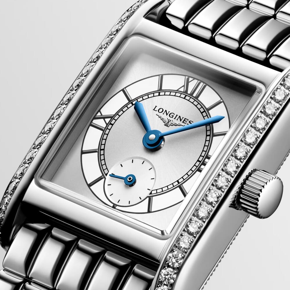 Женские часы Longines Longines Mini DolceVita L5.200.0.75.6, механизм кварцевый, циферблат серый, браслет нержавеющая сталь — Изображение 7