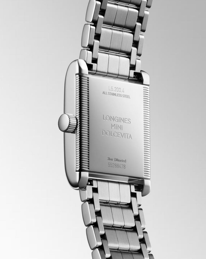 Женские часы Longines Longines Mini DolceVita L5.200.4.75.6, механизм кварцевый, циферблат серебристый, браслет нержавеющая сталь — Изображение 3