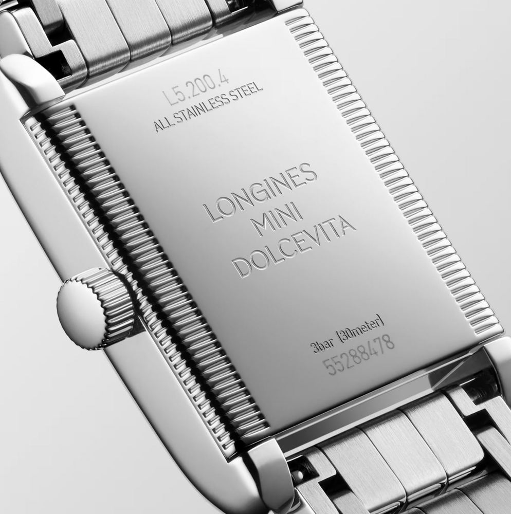 Женские часы Longines Longines Mini DolceVita L5.200.4.75.6, механизм кварцевый, циферблат серебристый, браслет нержавеющая сталь — Изображение 4