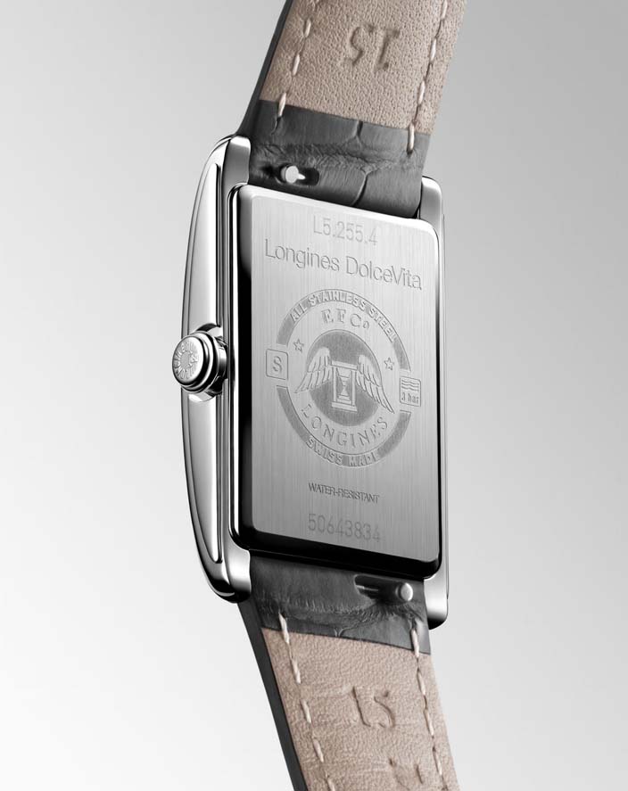 Женские кварцевый часы Longines Longines DolceVita L5.255.4.75.2 белый кожа — Изображение 5