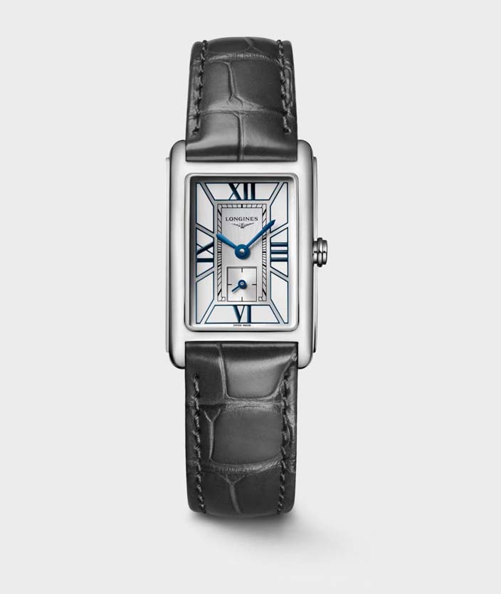 Женские кварцевый часы Longines Longines DolceVita L5.255.4.75.2 белый кожа — Изображение 1