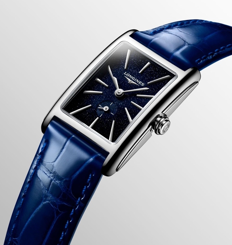 Женские кварцевый часы Longines Longines DolceVita L5.255.4.93.2 синий кожа — Изображение 5