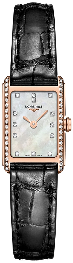 Женские кварцевый часы Longines Longines DolceVita L5.258.9.87.0 белый кожа — Изображение 1