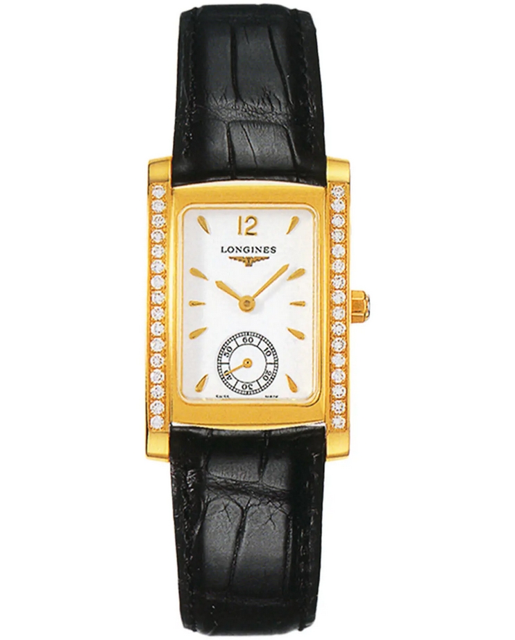 Женские кварцевый часы Longines Longines DolceVita L5.502.7.16.0 белый кожа — Изображение 1