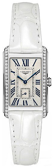 Женские часы Longines Longines DolceVita L5.512.0.71.2, механизм кварцевый, циферблат серебристый, браслет кожа — Изображение 1
