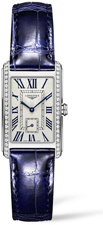 Женские часы Longines Longines DolceVita L5.512.0.71.7, механизм кварцевый, циферблат серебристый, браслет кожа — Изображение 1