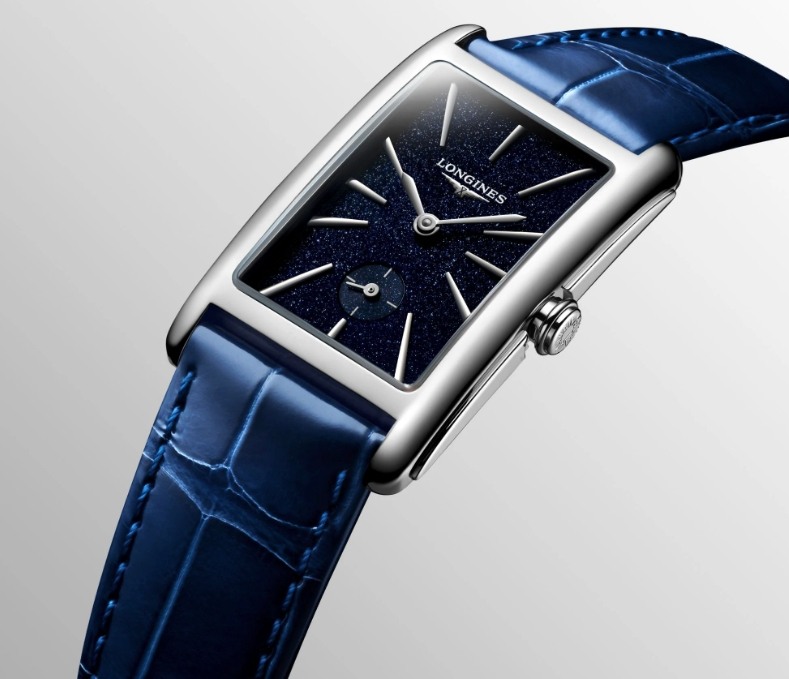 Женские кварцевый часы Longines Longines DolceVita L5.512.4.93.2 синий кожа — Изображение 2