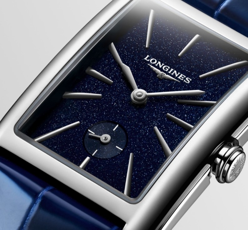 Женские кварцевый часы Longines Longines DolceVita L5.512.4.93.2 синий кожа — Изображение 3