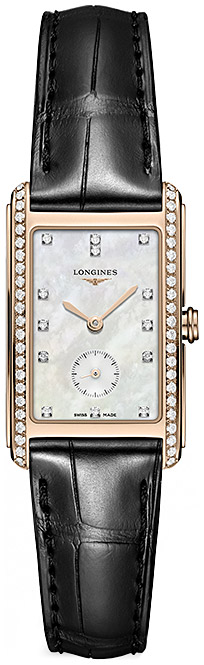 Женские кварцевый часы Longines Longines DolceVita L5.512.9.87.0 белый кожа — Изображение 1