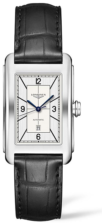 Мужские механический с автоподзаводом часы Longines Longines DolceVita L5.757.4.73.0 белый кожа — Изображение 1