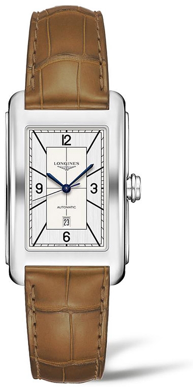 Мужские механический  с автоподзаводом часы Longines Longines DolceVita L5.757.4.73.3 белый кожа — Изображение 1