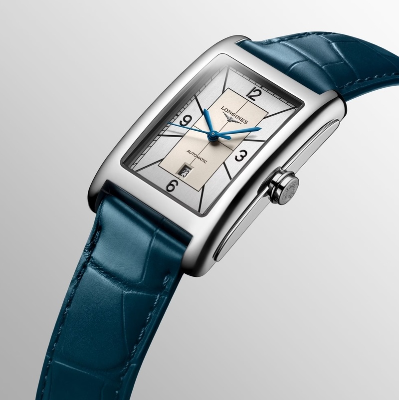 Мужские механический  с автоподзаводом часы Longines Longines DolceVita L5.757.4.73.9 белый кожа — Изображение 4