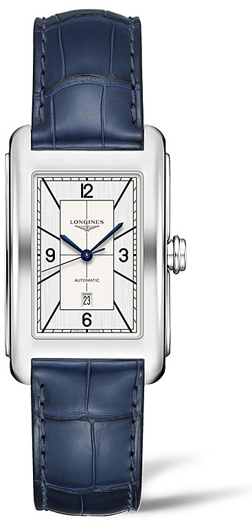 Мужские механический  с автоподзаводом часы Longines Longines DolceVita L5.757.4.73.9 белый кожа — Изображение 1