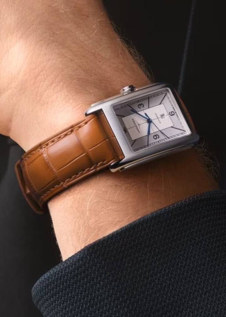Мужские механический  с автоподзаводом часы Longines Longines DolceVita L5.767.4.73.3 белый кожа — Изображение 2