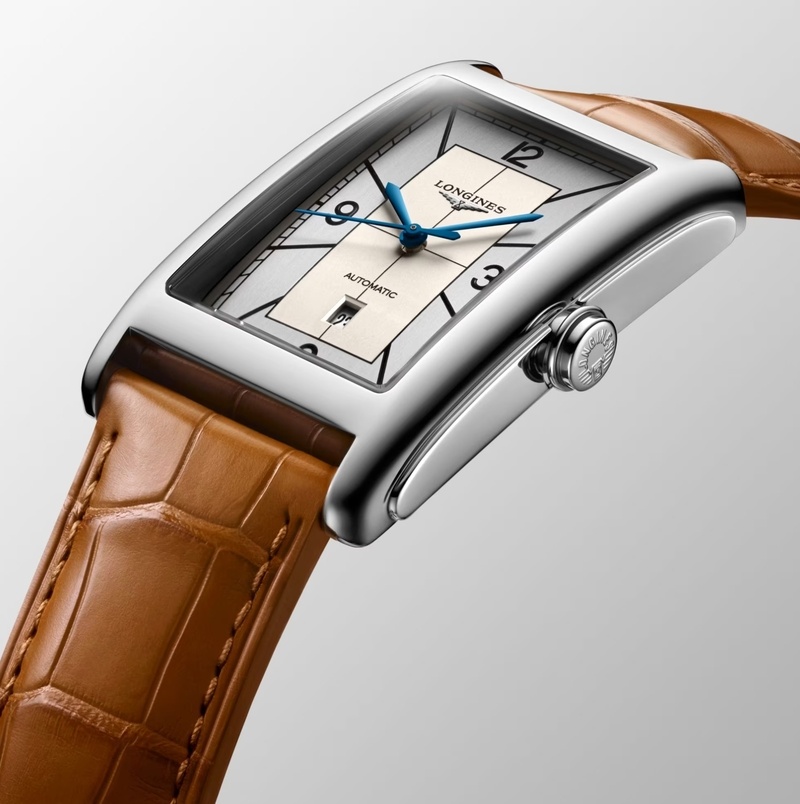 Мужские механический  с автоподзаводом часы Longines Longines DolceVita L5.767.4.73.3 белый кожа — Изображение 4