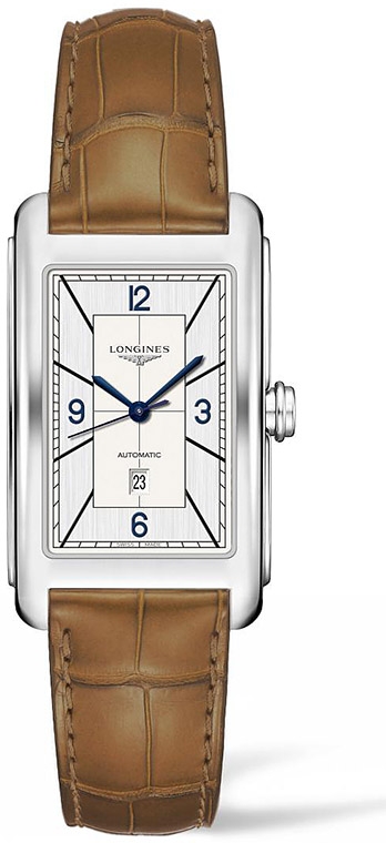 Мужские механический  с автоподзаводом часы Longines Longines DolceVita L5.767.4.73.3 белый кожа — Изображение 1