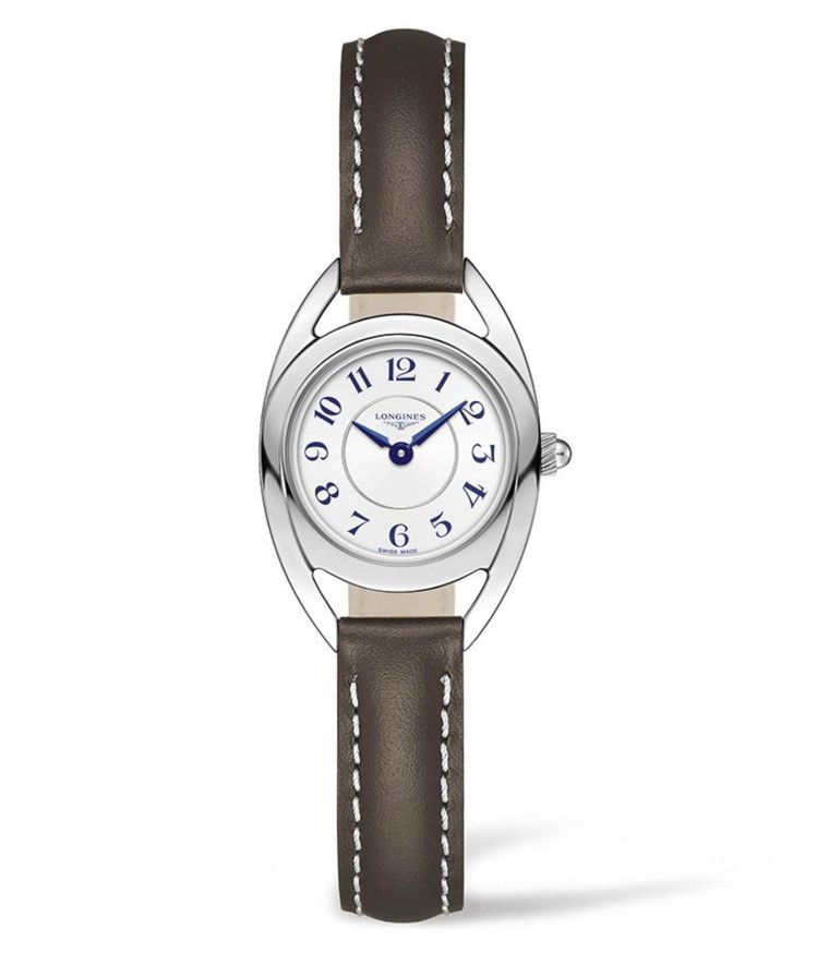 Женские кварцевый часы Longines The Longines Equestrian Collection L6.135.4.73.2 белый кожа — Изображение 1