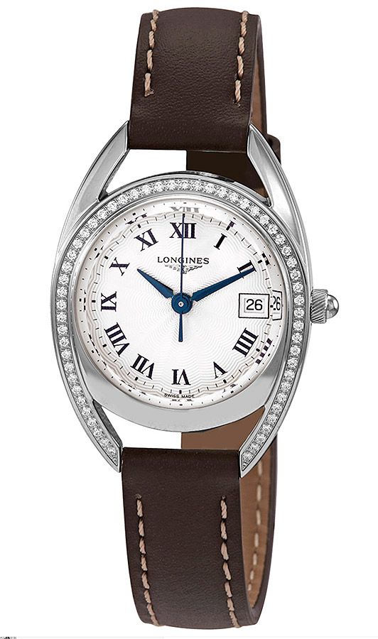 Женские часы Longines The Longines Equestrian Collection L6.136.0.71.2, механизм кварцевый, циферблат серебристый, браслет кожа — Изображение 2