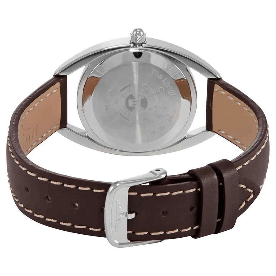 Женские часы Longines The Longines Equestrian Collection L6.136.0.71.2, механизм кварцевый, циферблат серебристый, браслет кожа — Изображение 4