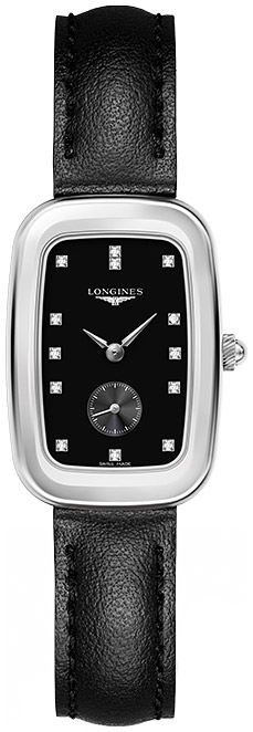 Женские часы Longines Equestrian Boucle L6.142.4.57.0, механизм кварцевый, циферблат черный, браслет кожа — Изображение 1