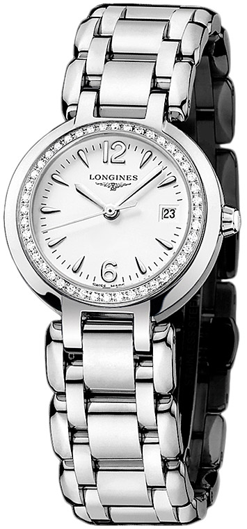 Женские часы Longines Longines PrimaLuna L8.110.0.16.6, механизм кварцевый, циферблат белый, браслет нержавеющая сталь — Изображение 2