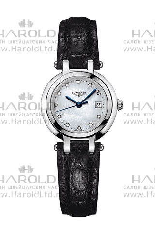 Женские часы Longines Longines PrimaLuna L8.110.4.87.2, механизм кварцевый, циферблат белый, браслет кожа — Изображение 1